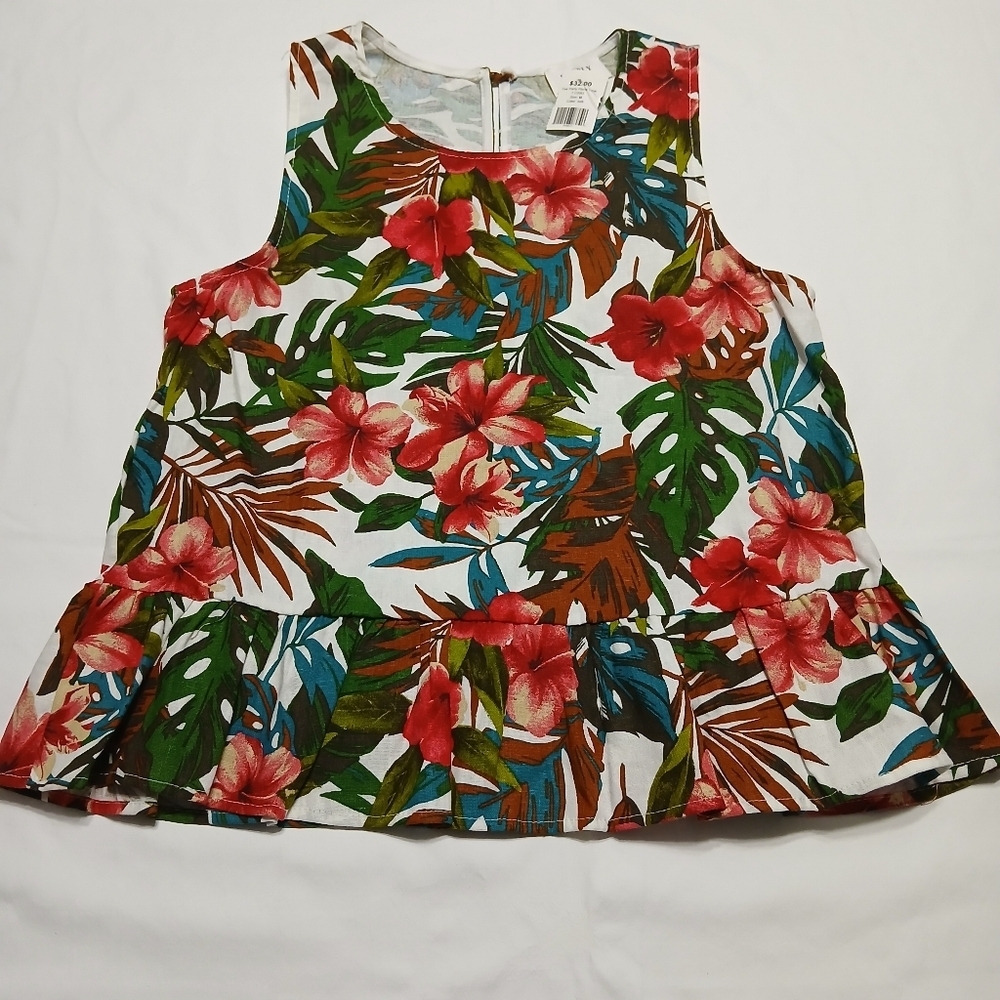 Everly Floral Sleeveless Kids Top